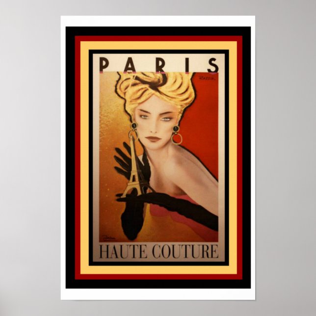 Póster Poster de la alta costura de París 13 x 19 (Frente)