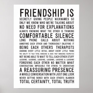 Póster Poster de la amistad