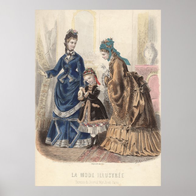 Póster Poster de la antigua fábrica de moda - Heloise Lel (Frente)