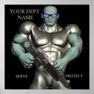 Póster Poster de la aplicación de ley