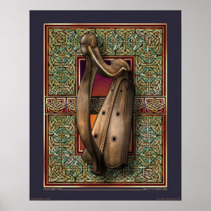 Póster Poster de la arpa de O'ffogerty (16x20")