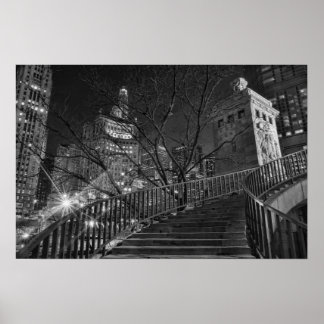 Póster Poster de la avenida Chicago Michigan