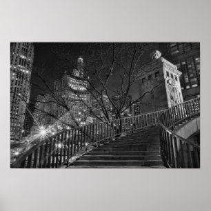 Póster Poster de la avenida de Chicago Michigan