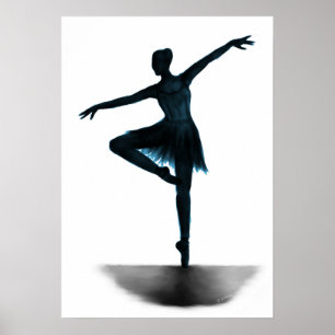 Póster Poster de la bailarina de la "tolerancia" - azul