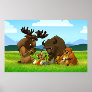 Póster Poster de la banda Jug de Norteamérica