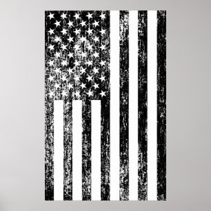 Póster Poster de la bandera americana
