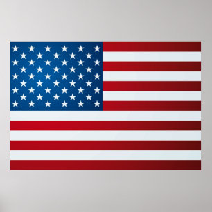 Póster poster de la bandera americana