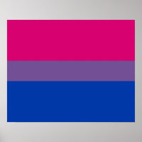 Poster de la bandera de Bisexualidad