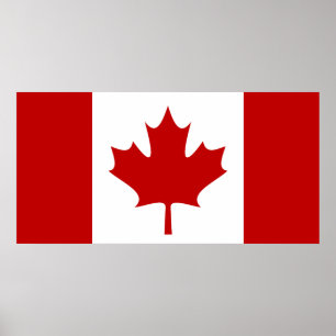 Póster Poster de la bandera de Canadá