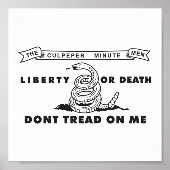 Póster Poster de la bandera de Culpeper Minute Men (Frente)