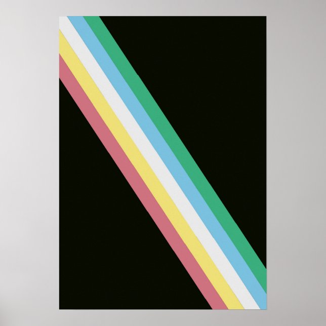 Póster Poster De La Bandera De Discapacidad Para El Orgul (Frente)