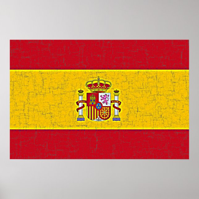 Póster Poster DE LA BANDERA DE ESPAÑA (Frente)