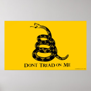 Póster Poster de la bandera de Gadsden