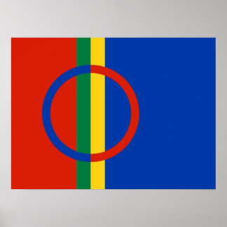 Póster Poster de la bandera de Sami