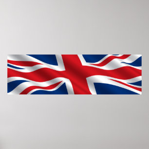 Póster Poster de la Bandera del Reino Unido - srf