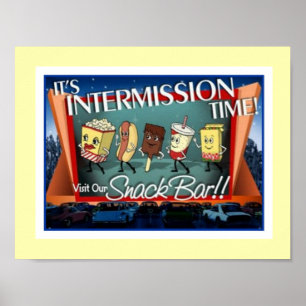 Póster Poster de la barra de aperitivos