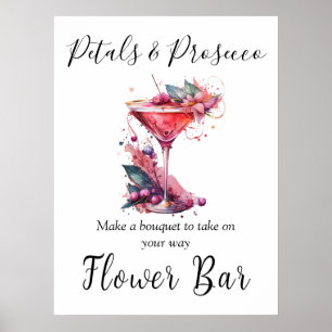 Póster Poster de la barra de flores de la ducha de la nov