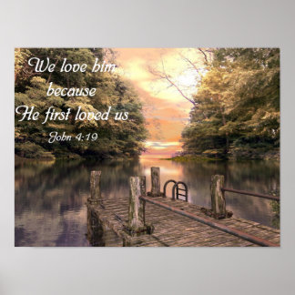 Póster Poster de la Biblia contra John 4:19