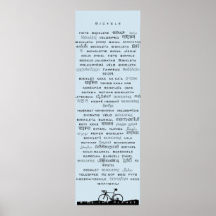 Póster Poster de la bicicleta