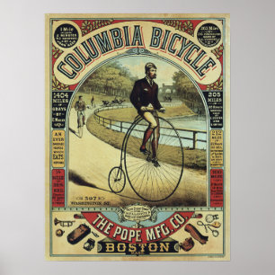 Póster Poster de la bicicleta del comino del penique del