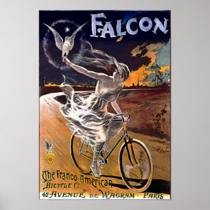 Póster Poster de la bicicleta del halcón