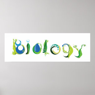Póster Poster de la biología