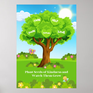 Póster Poster de la bondad infantil