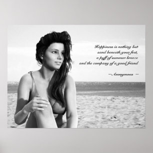 Póster Poster de la brisa de verano con cita de Personali