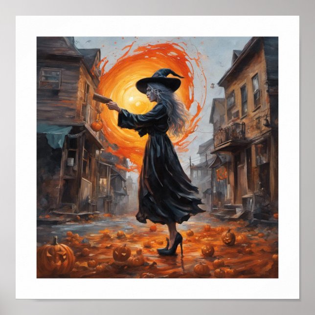 Póster Poster de la bruja de la fundición ortográfica (Frente)