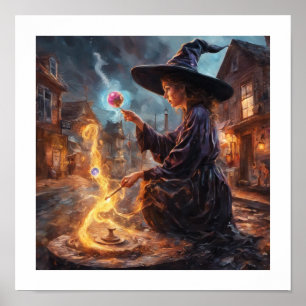 Póster Poster de la bruja de la fundición ortográfica