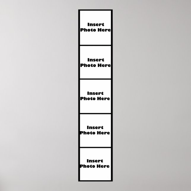 Póster Poster de la cabina fotográfica de personalizable (Frente)