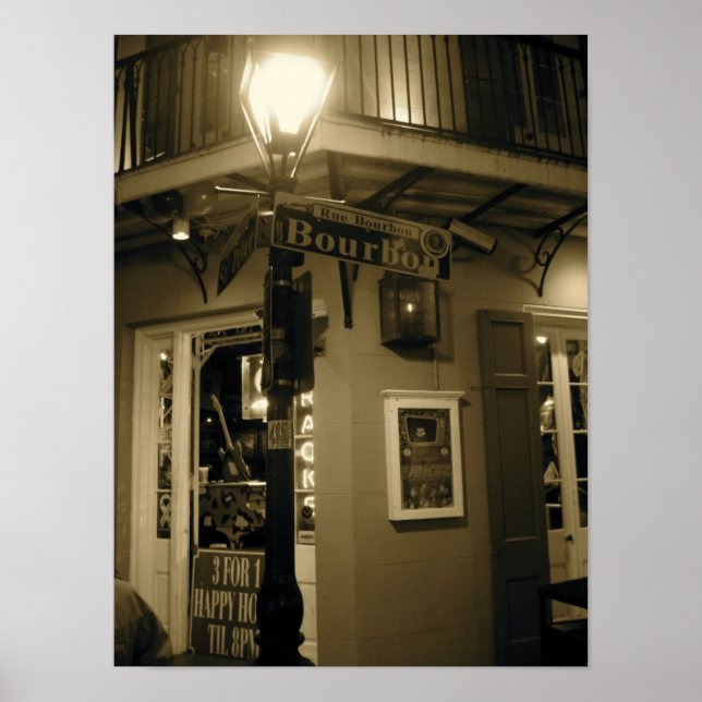 Póster Poster de la calle Bourbon (Frente)