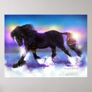 Póster Poster de la camiseta de los pies negros