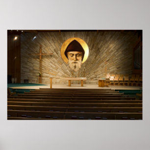 Póster Poster de la capilla de St. Charbel