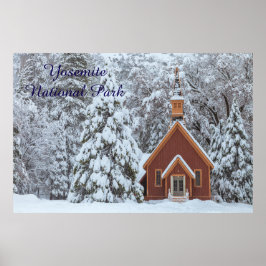 Póster Poster de la capilla yosemite