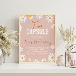 Póster Poster de la cápsula del día de nacimiento de la m