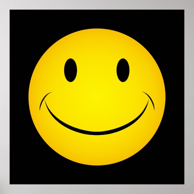 Póster Poster de la cara amarilla dorada (Frente)