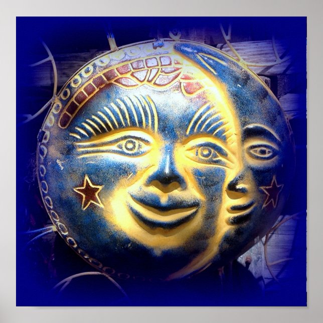 Póster poster de la cara de luna de cara de sol (Frente)
