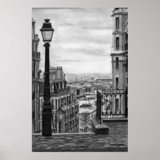 Póster Poster de la carretera de París