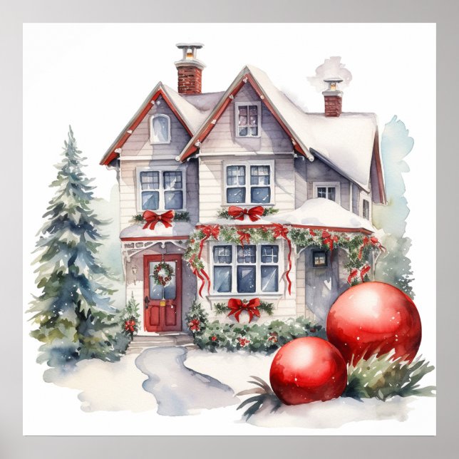 Póster Poster de la Casa de los navidades (Frente)
