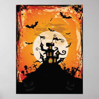 Póster Poster de la casa embrujada