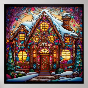 Póster Poster de la casa Gingerbread