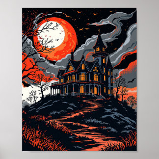 Póster Poster de la Casa Gothic Haunted