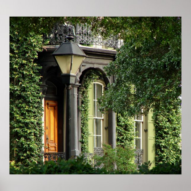 Póster Poster de la Casa Histórica de Savannah (Frente)