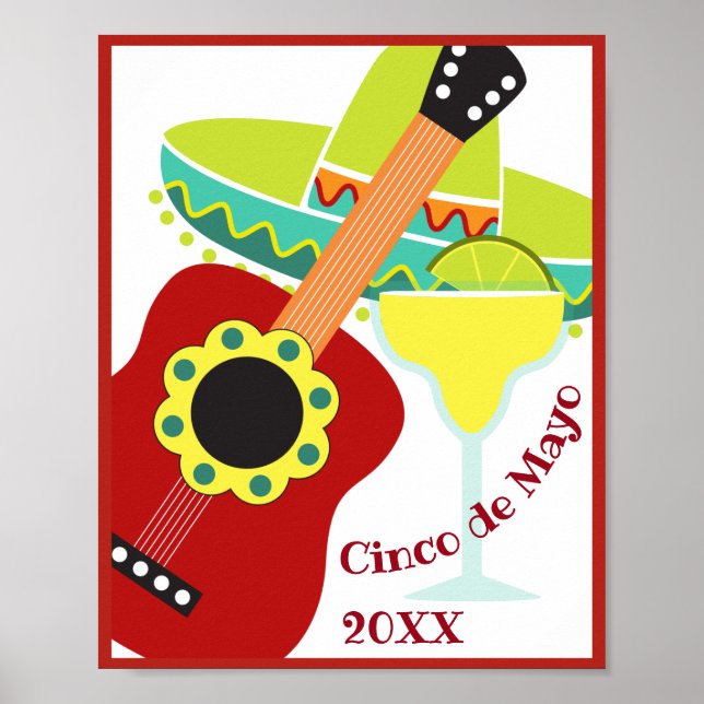 Póster Poster de la celebración del Cinco de Mayo (Frente)