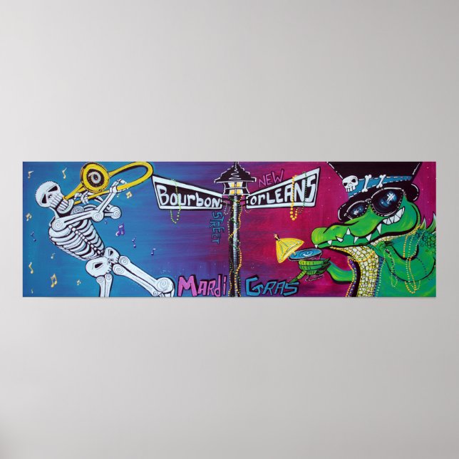 Póster Poster de la celebración del Mardi Gras (Frente)