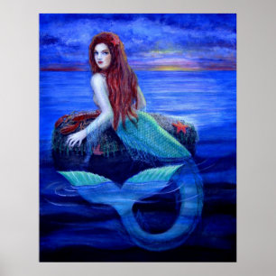 Póster "Poster de la cena de la sirena"