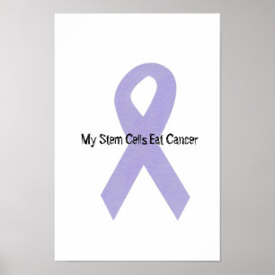 Póster Poster de la cinta de la ayuda del cáncer