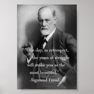 Póster Poster de la cita de Sigmund Freud