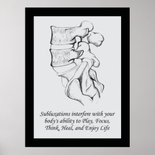 Póster Poster de la cita del Subluxation de la